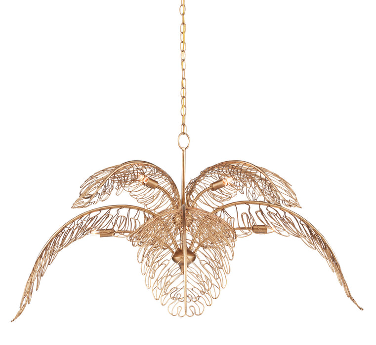 Currey and Company - 9000-0847 - Eight Light Chandelier - Brass