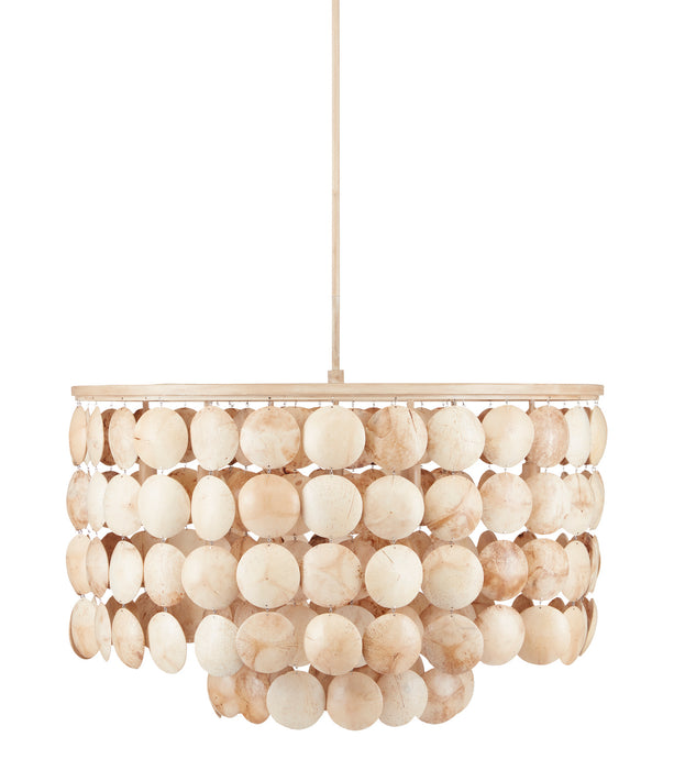 Currey and Company - 9000-0849 - Six Light Chandelier - Coco Cream