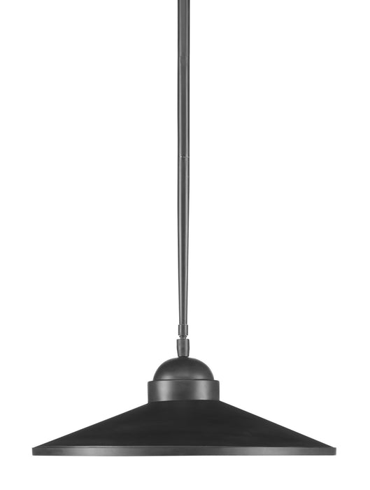 Currey and Company - 9000-0859 - One Light Pendant - Black Bronze/White