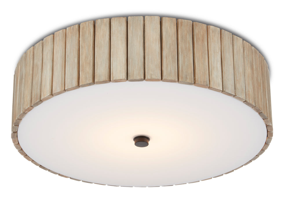 Currey and Company - 9999-0058 - One Light Semi-Flush Mount - Natural/Black
