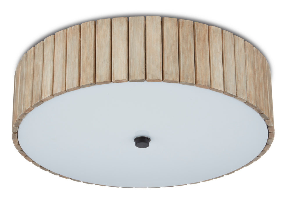 Currey and Company - 9999-0058 - One Light Semi-Flush Mount - Natural/Black