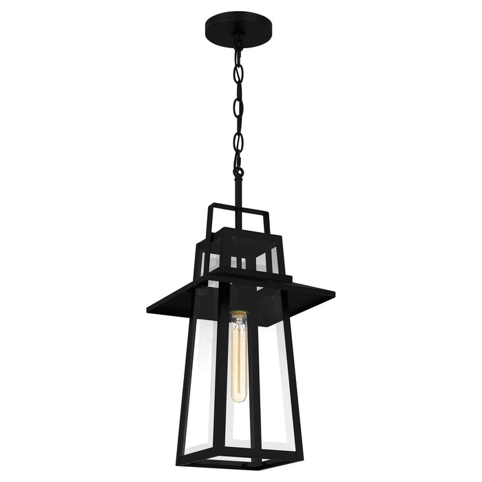 Quoizel - DEV1910MBK - One Light Outdoor Hanging Lantern - Devonport - Matte Black