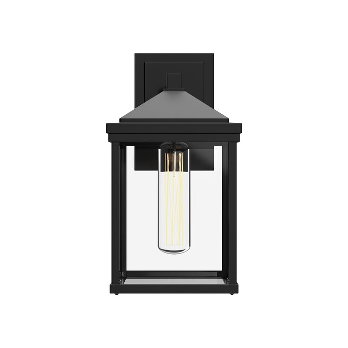 Alora - EW552009BKCL - One Light Exterior Wall Mount - Larchmont - Textured Black/Clear Glass