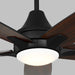 Generation Lighting - 5LWDR52MBKD - 52``Ceiling Fan - Lowden 52 - Midnight Black
