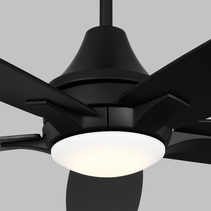 Generation Lighting - 5LWDR52MBKD - 52``Ceiling Fan - Lowden 52 - Midnight Black