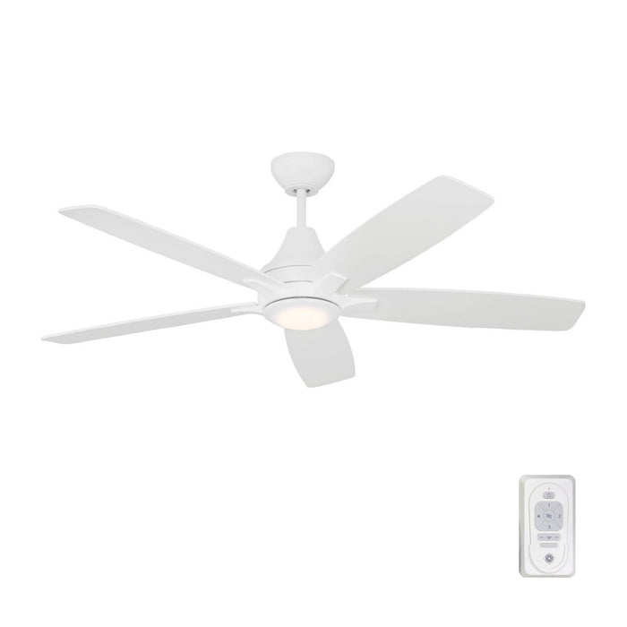 Generation Lighting - 5LWDR52RZWD - 52``Ceiling Fan - Lowden 52 - Matte White