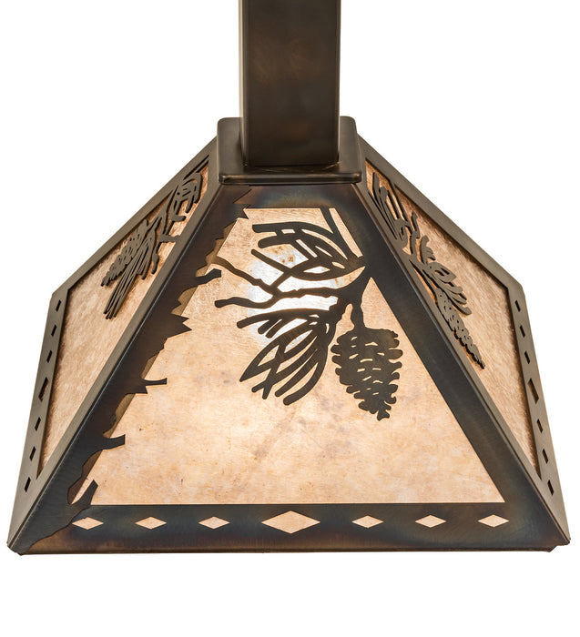 Meyda Tiffany - 245252 - One Light Pendant - Winter Pine - Antique Copper