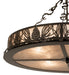 Meyda Tiffany - 245571 - Four Light Semi-Flushmoun - Mountain Pine - Timeless Bronze