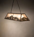 Meyda Tiffany - 249972 - Nine Light Pendant - Mountain Range - Antique Copper