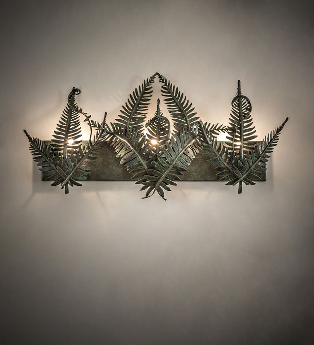 Meyda Tiffany - 251415 - Three Light Vanity - Fern - Timeless Bronze