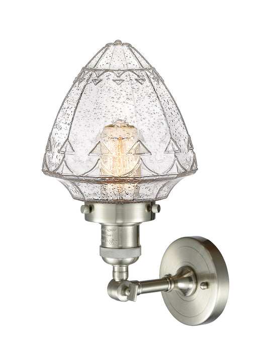 Innovations - 203-SN-G664-7 - One Light Wall Sconce - Franklin Restoration - Brushed Satin Nickel