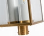 Norwell Lighting - 1152-AG-CL - Three Light Post Mount - Back Bay - Aged Brass