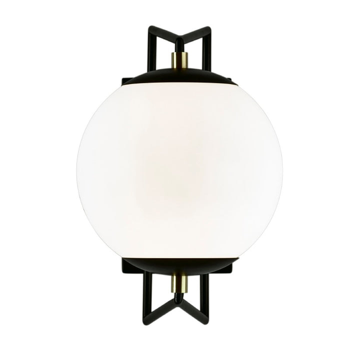 Norwell Lighting - 1260-MBSB-MA - LED Outdoor Wall Mount - Cosmos - Matte Black With Satin Brass