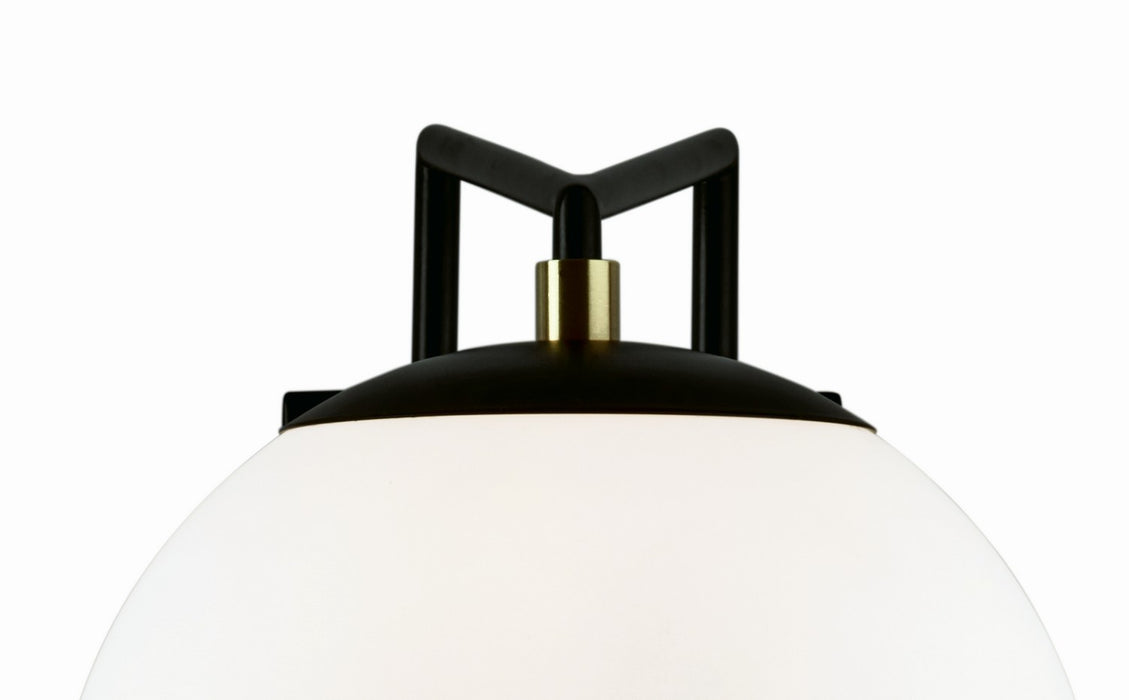 Norwell Lighting - 1260-MBSB-MA - LED Outdoor Wall Mount - Cosmos - Matte Black With Satin Brass