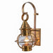 Norwell Lighting - 1712-AG-CL - One Light Outdoor Wall Mount - American Onion - Aged Brass