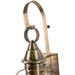 Norwell Lighting - 1712-AN-CL - One Light Outdoor Wall Mount - American Onion - Antique Brass