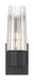 Norwell Lighting - 9758-MB-CLGR - One Light Vanity - Icycle - Matte Black