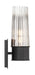 Norwell Lighting - 9758-MB-CLGR - One Light Vanity - Icycle - Matte Black