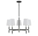 Savoy House - 1-1630-5-173 - Five Light Chandelier - Brody - Matte Black with Polished Nickel