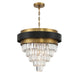 Savoy House - 1-1669-4-143 - Four Light Chandelier - Marquise - Matte Black with Warm Brass