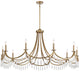 Savoy House - 1-1805-10-322 - Ten Light Chandelier - Kameron - Warm Brass