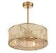 Savoy House - 25-FD-1650-322 - Four Light Fan D`lier - Astoria - Warm Brass