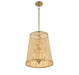 Savoy House - 3-1772-6-200 - Six Light Pendant - Astoria - Natural with Burnished Brass