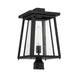 Savoy House - 5-2024-BK - One Light Outdoor Post Lantern - Denver - Matte Black