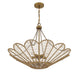 Savoy House - 7-1825-5-320 - Five Light Pendant - Cyperas - Warm Brass and Rope