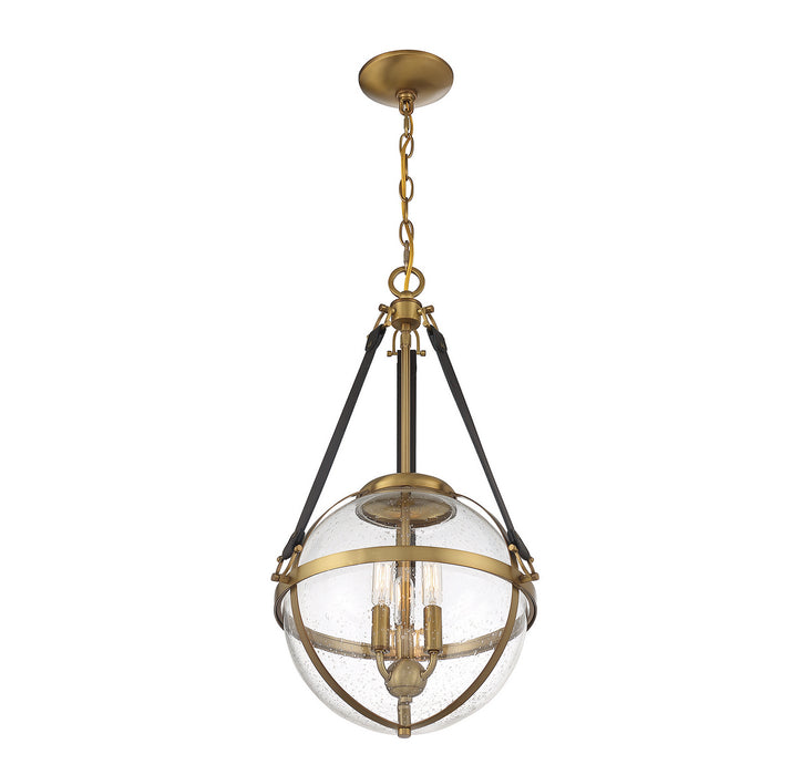 Savoy House - 7-1837-3-322 - Three Light Pendant - Bozeman - Warm Brass