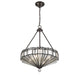 Savoy House - 7-1871-4-28 - Four Light Pendant - Baguette - Oiled Burnished Bronze