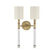 Savoy House - 9-103-2-322 - Two Light Wall Sconce - Fremont - Warm Brass