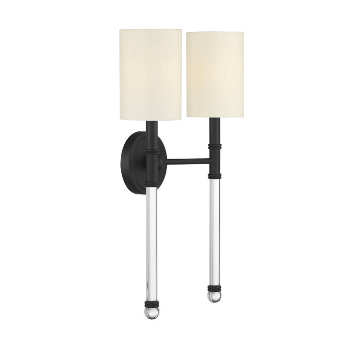 Savoy House - 9-103-2-89 - Two Light Wall Sconce - Fremont - Matte Black