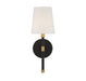 Savoy House - 9-1632-1-143 - One Light Wall Sconce - Brody - Matte Black with Warm Brass