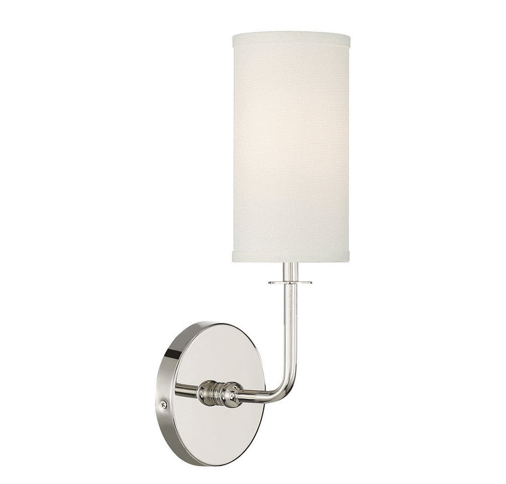 Savoy House - 9-1755-1-109 - One Light Wall Sconce - Powell - Polished Nickel