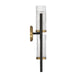 Savoy House - 9-1905-2-143 - Two Light Wall Sconce - Midland - Matte Black with Warm Brass