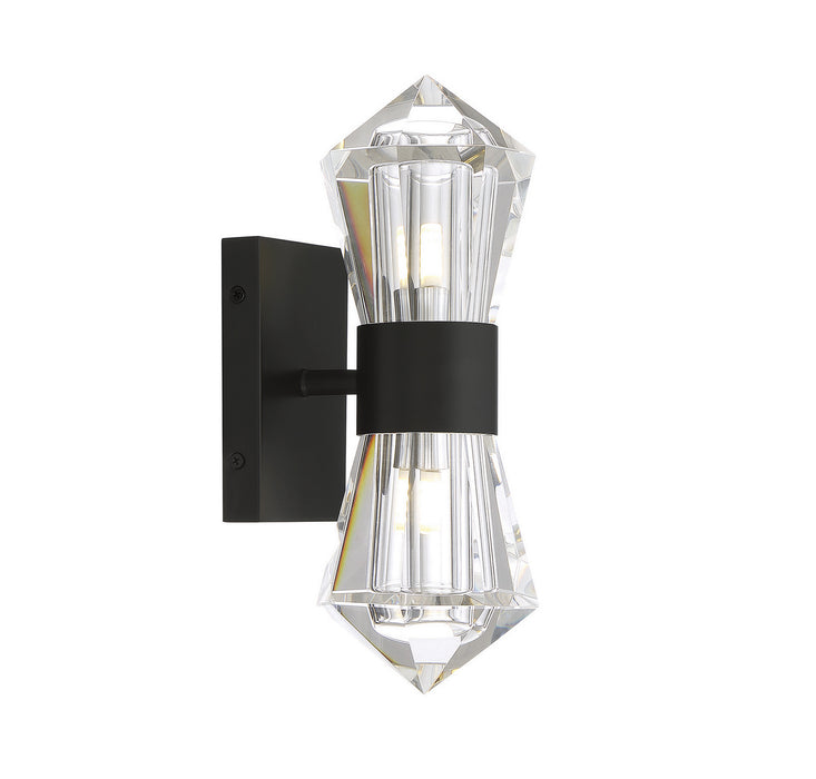 Savoy House - 9-1940-2-89 - Two Light Wall Sconce - Dryden - Matte Black