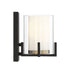 Savoy House - 9-1977-1-143 - One Light Wall Sconce - Eaton - Matte Black with Warm Brass