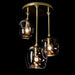 Hubbardton Forge - 121373-SKT-86-YL0709 - Three Light Semi-Flush Mount - Modern Brass