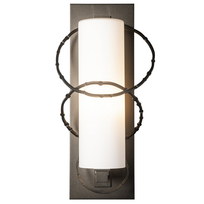 Hubbardton Forge - 302403-SKT-14-GG0037 - One Light Outdoor Wall Sconce - Coastal Oil Rubbed Bronze