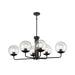 DVI Lighting - DVP43102MF+EB-CL - Six Light Linear - Mackenzie Delta - Multiple Finishes and Ebony with Clear Glass