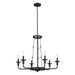 Kichler - 52451BKT - Six Light Chandelier - Vetivene - Textured Black