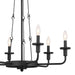 Kichler - 52451BKT - Six Light Chandelier - Vetivene - Textured Black