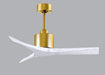 Matthews Fan Company - MW-BRBR-MWH-42 - 42``Ceiling Fan - Mollywood - Brushed Brass
