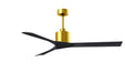 Matthews Fan Company - NK-BRBR-BK-60 - 60``Ceiling Fan - Nan - Brushed Brass