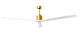 Matthews Fan Company - NKXL-BRBR-MWH-90 - 90``Ceiling Fan - Nan XL - Brushed Brass