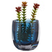 Cyan - 11254 - Vase - Blue/Clear