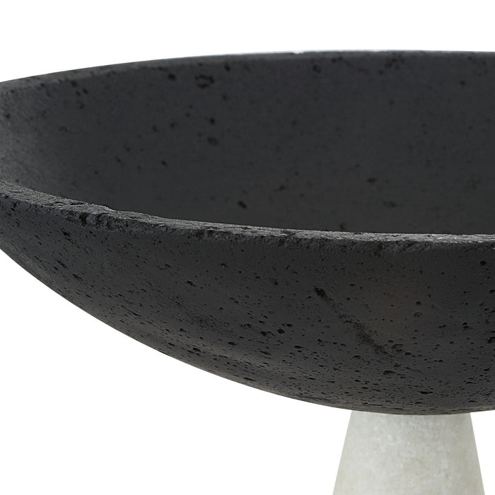 Uttermost - 18012 - Bowls, S/2 - Antithesis - Striking Black And White Granulated Marble