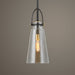 Uttermost - 21562 - One Light Pendant - Saugus - Black With Antique Brass