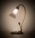 Meyda Tiffany - 251565 - One Light Mini Lamp - Grey Pond Lily - Antique Copper